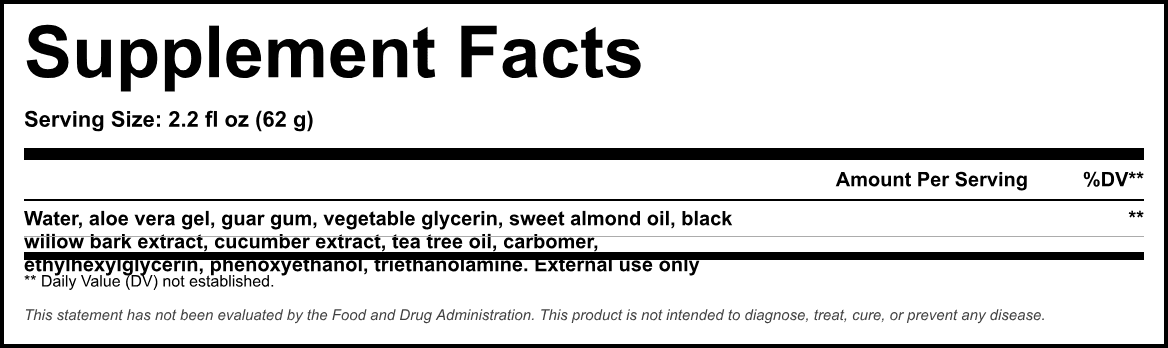 Supplement Facts panel