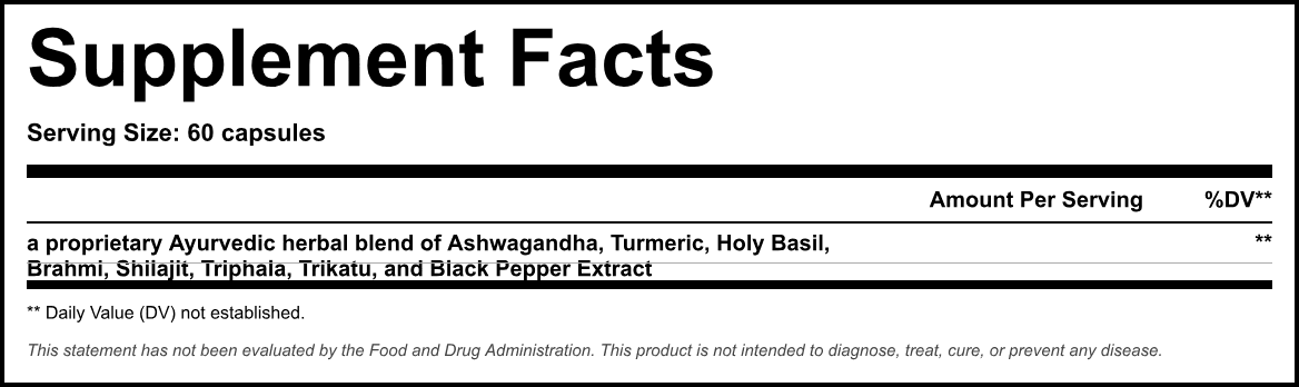 Supplement Facts panel