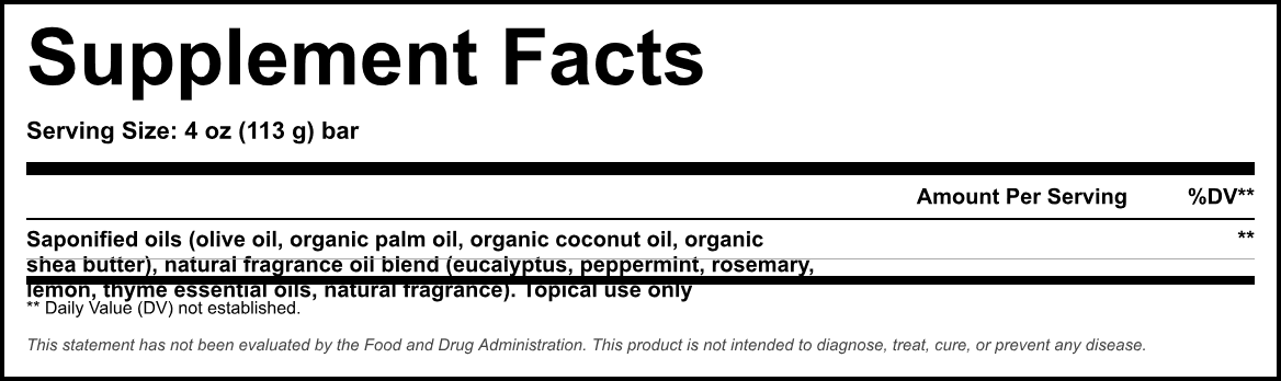 Supplement Facts panel