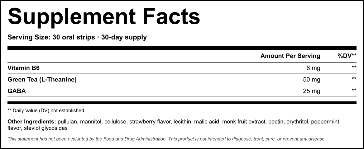 Supplement Facts panel