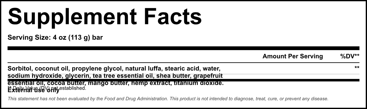 Supplement Facts panel