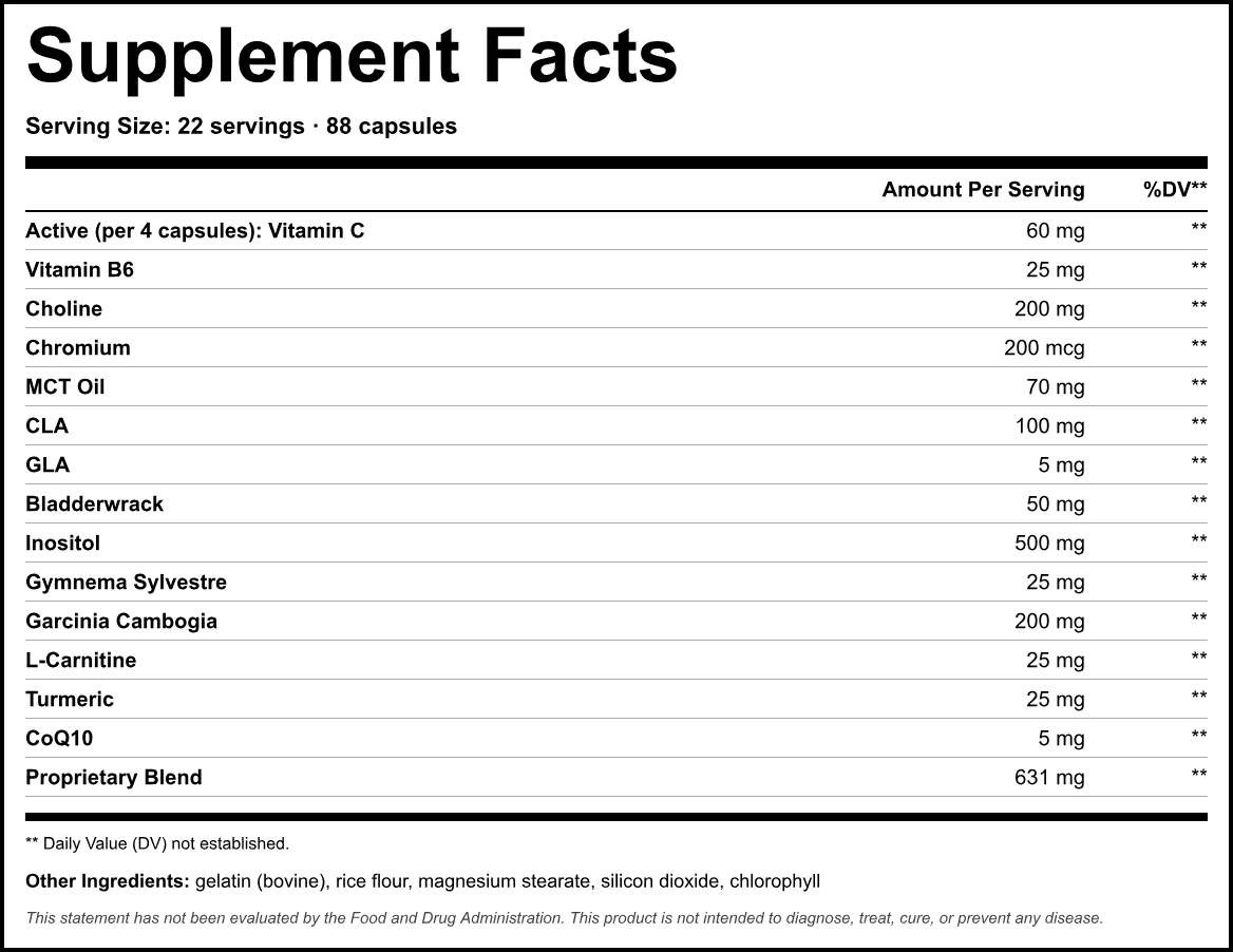 Supplement Facts panel
