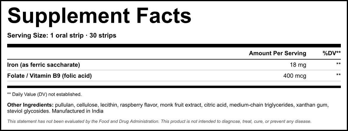 Supplement Facts panel