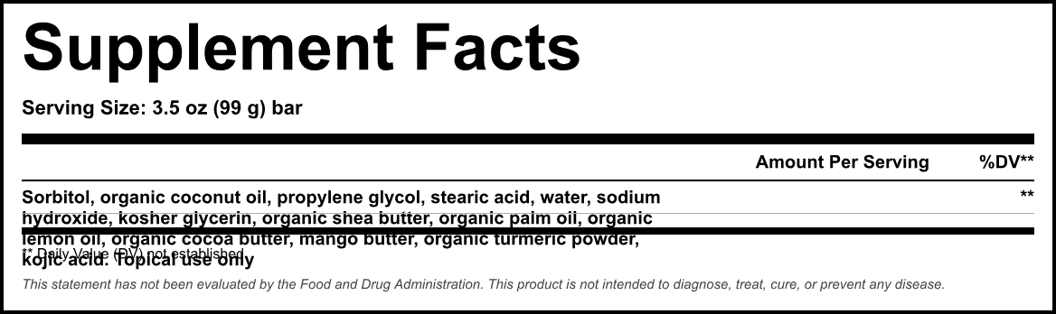 Supplement Facts panel