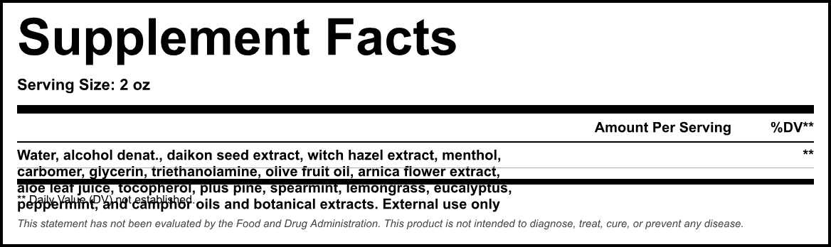 Supplement Facts panel
