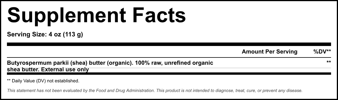 Supplement Facts panel