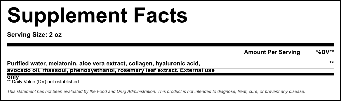 Supplement Facts panel