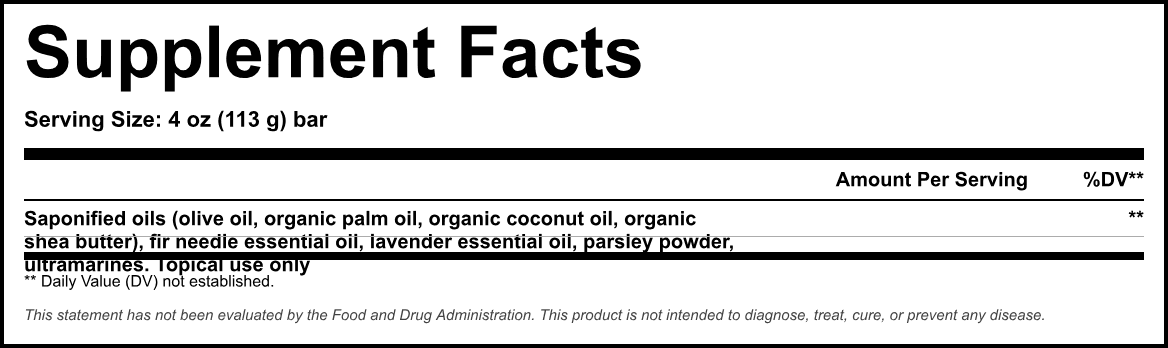 Supplement Facts panel